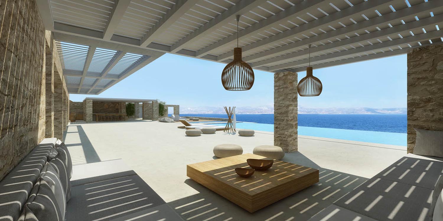 Κατασκευή υπόσκαφη βίλας στην Πάρου απο την αρχιτέκτονα Μανταλένα Μπαφίτη. Φωτό 2